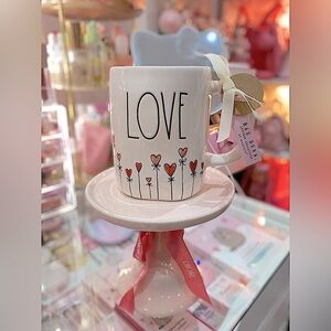 NEW RAE DUNN LOVE FLORAL MUG